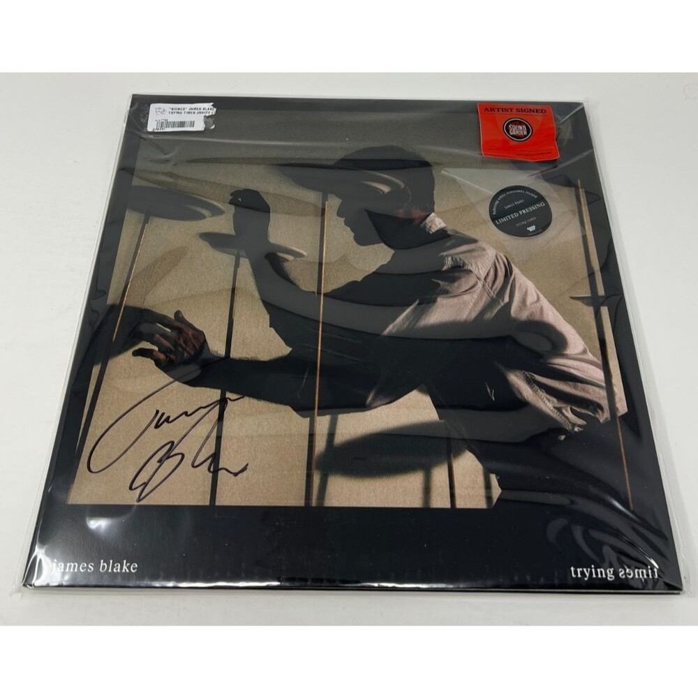 James Blake Trying Times White Vinyl Record 2LP Autographed SIGNED Cover